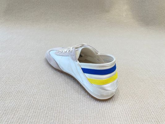 Women flat satin sneakers with lace-up and breathable with lace shoelace in summer