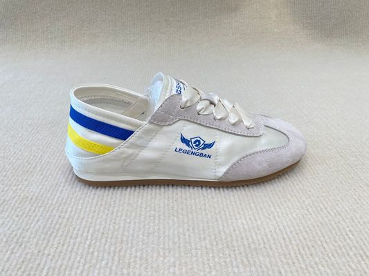 Women flat satin sneakers with lace-up and breathable with lace shoelace in summer